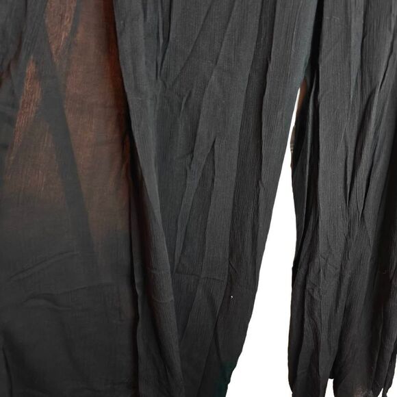 Kona Sol Long Side Slit Flowy Linen Pants - Picture 4 of 8